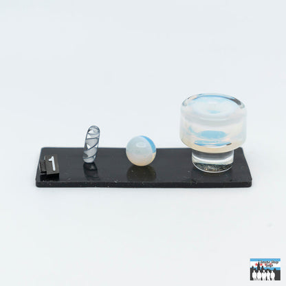 Teigeiro Glass 3-Piece Terp Slurper Set - Premium Quality: Superior Performance, Style, Three Precision-Made Pieces, Enhanced Vaporization, Airflow, Durable, Heat-Resistant Glass, Long-Lasting Use, Complement Wide Range of Rigs, Concentrate Setups, Consistent, Efficient Concentrate Sessions.