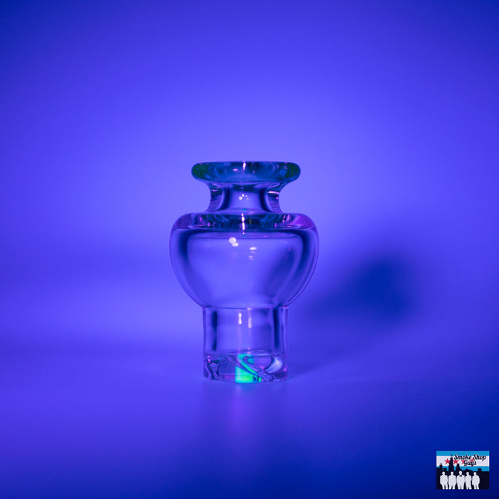 Partial Color Glass Cap: Terroir Glass Partial Color Spinner Caps, Precision Dab Tool, Enhance Dabbing, Functionality, Vibrant Designs, Stylish Touch, Promotes Efficient Vaporization, Compatible with Most Setups, Durable and Easy-to-Clean, Ideal for Enthusiasts and Collectors.