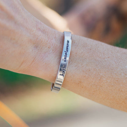 This Too Shall Pass Stacking Cuff Bracelet - Funny Weed Gift for Her Salt and Sparkle
