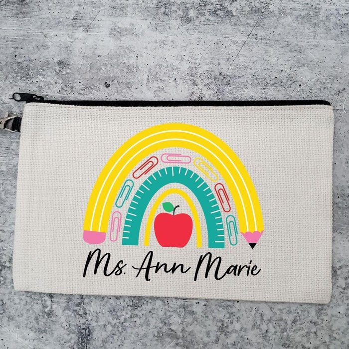 Tiny Human Wrangler Personalized Pencil Case for Teacher - Make up Bag for Teacher - Teacher Pencil Case for  Preschool Teacher Appreciation