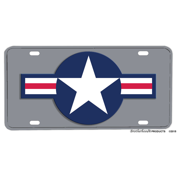 United States Air Force Roundel Design Aluminum License Plate