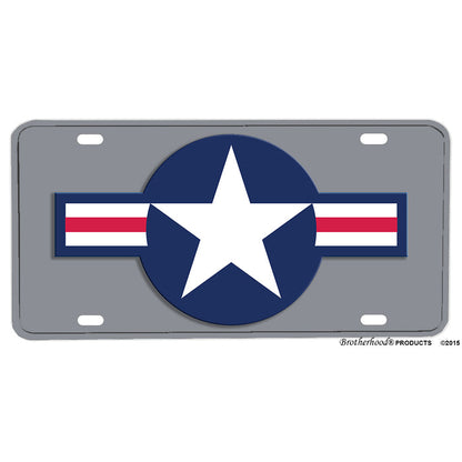 United States Air Force Roundel Design Aluminum License Plate