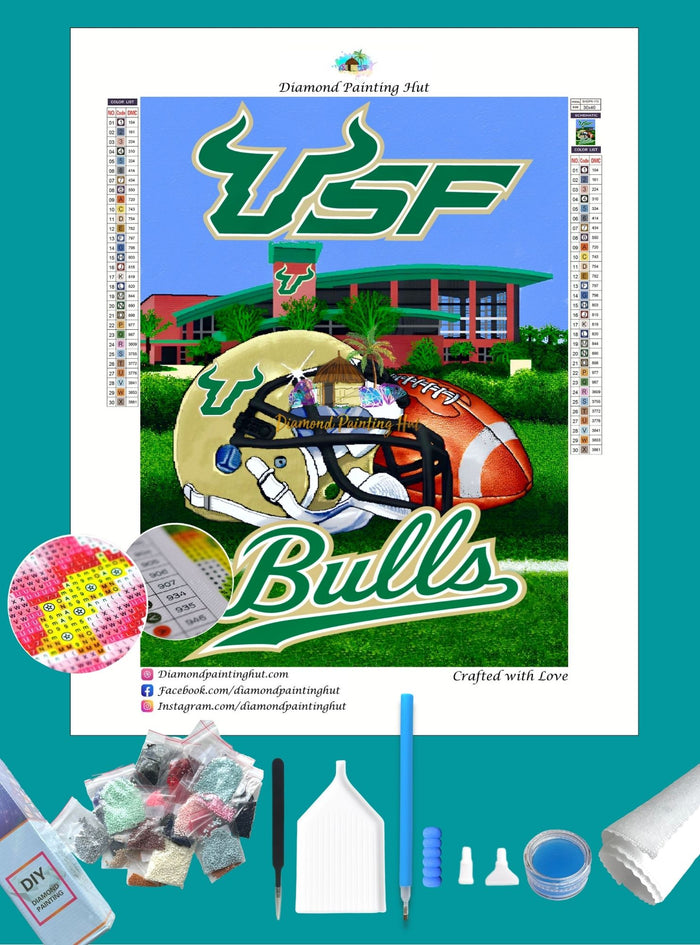 USF NCAA Home Diamond Painting