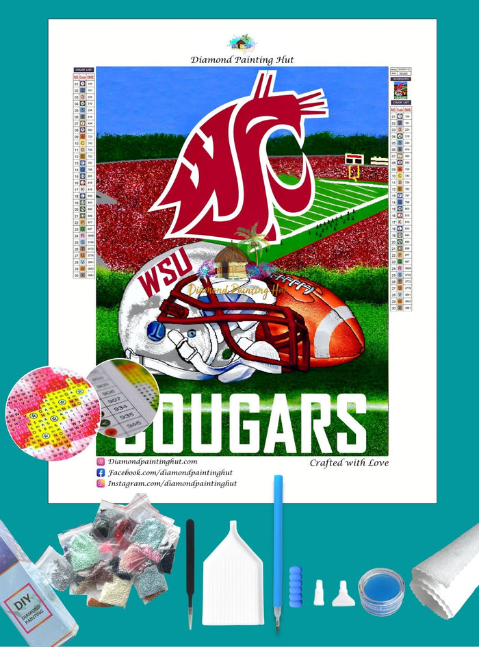 Washington State NCAA Home Diamond Painting