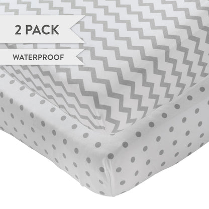 Waterproof Crib Sheet Set