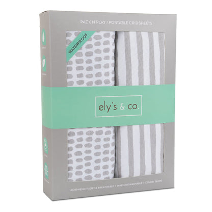 Waterproof Pack N Play | Portable Crib Sheet Set