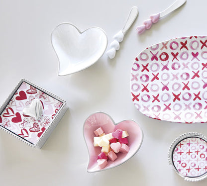 White Small Heart Bowl