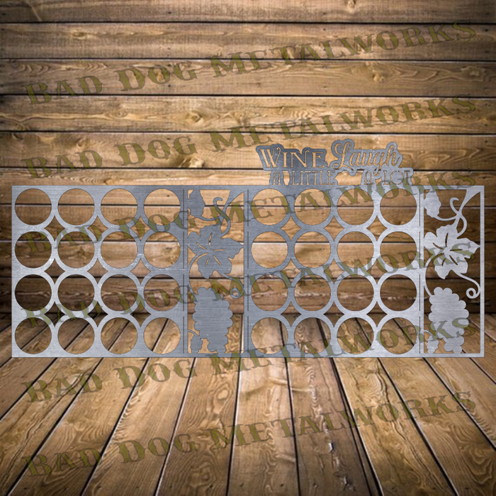 Wine a Little Laugh A Lot Wine Rack - Dxf and Svg